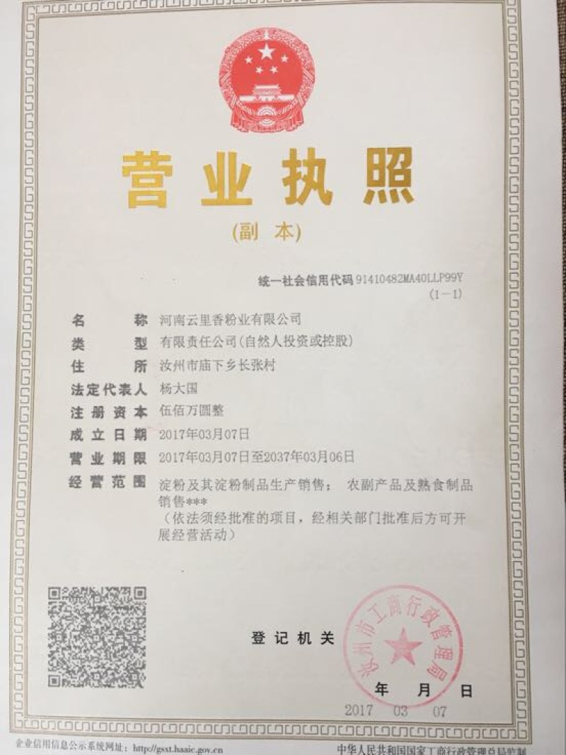 包邮，诚信保障三证齐全河南厂家直销粉条中粉