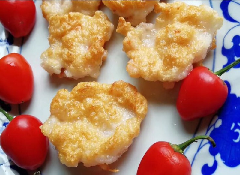 墨鱼胶虾滑饼