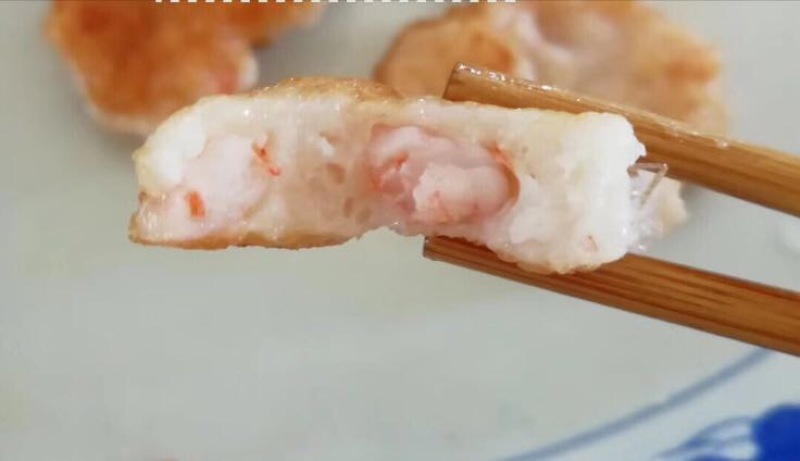 墨鱼胶虾滑饼