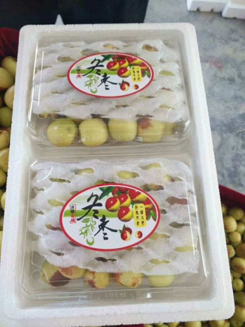 大荔冬枣2斤精装，线上线下一件代发商超，大量供应中