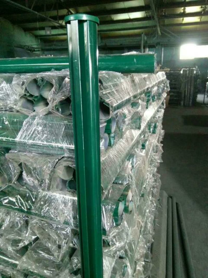 厂家直供围网荷兰网护栏浸塑绿色铁丝网围网立柱