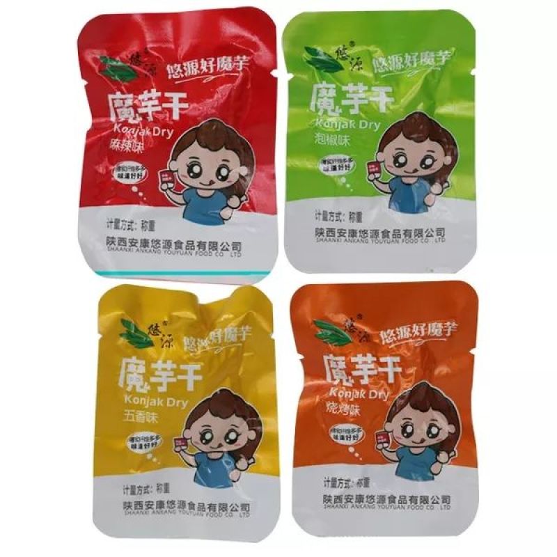 魔芋丝魔芋片休闲小食品多种口味5斤包邮安康雪魔芋