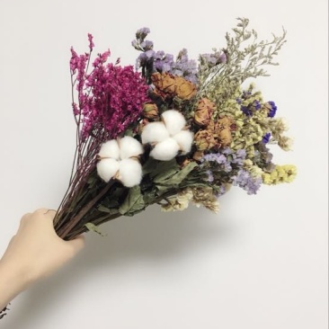 勿忘我干花混搭，勿忘我，水晶花，玫瑰，情人草等