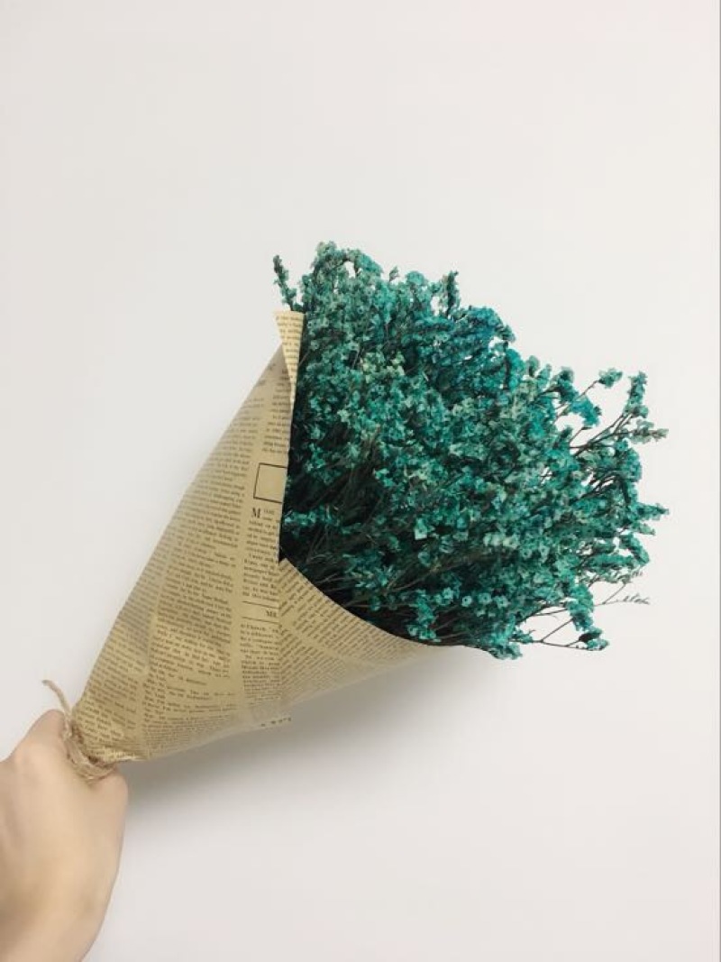 勿忘我干花混搭，勿忘我，水晶花，玫瑰，情人草等