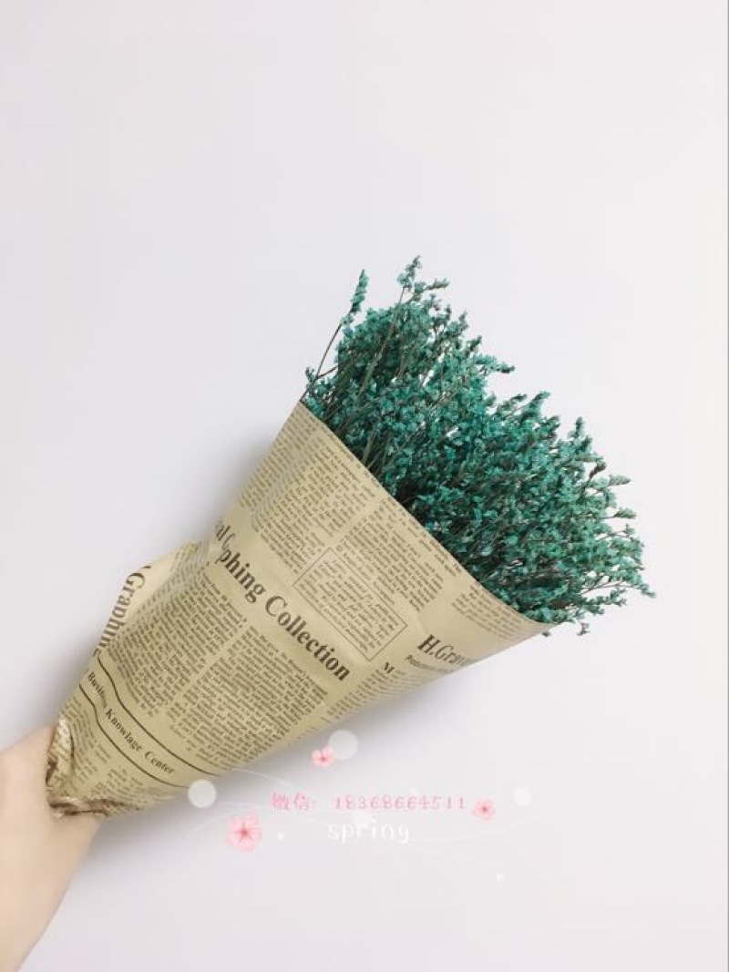 勿忘我干花混搭，勿忘我，水晶花，玫瑰，情人草等