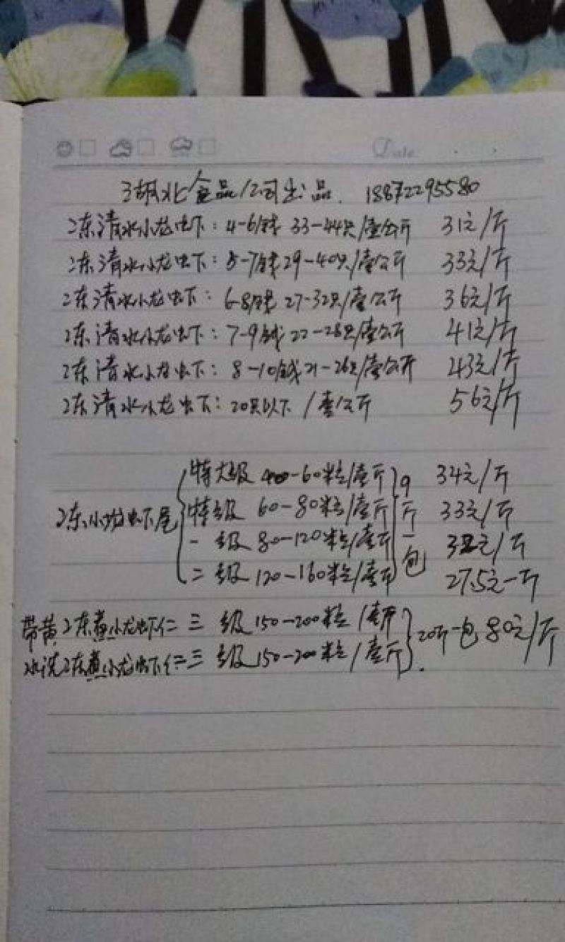 洪湖清水冻小龙虾