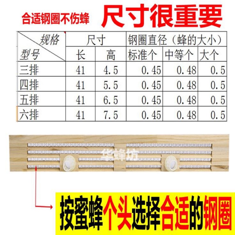 蜂箱6排脱粉器标准孔
