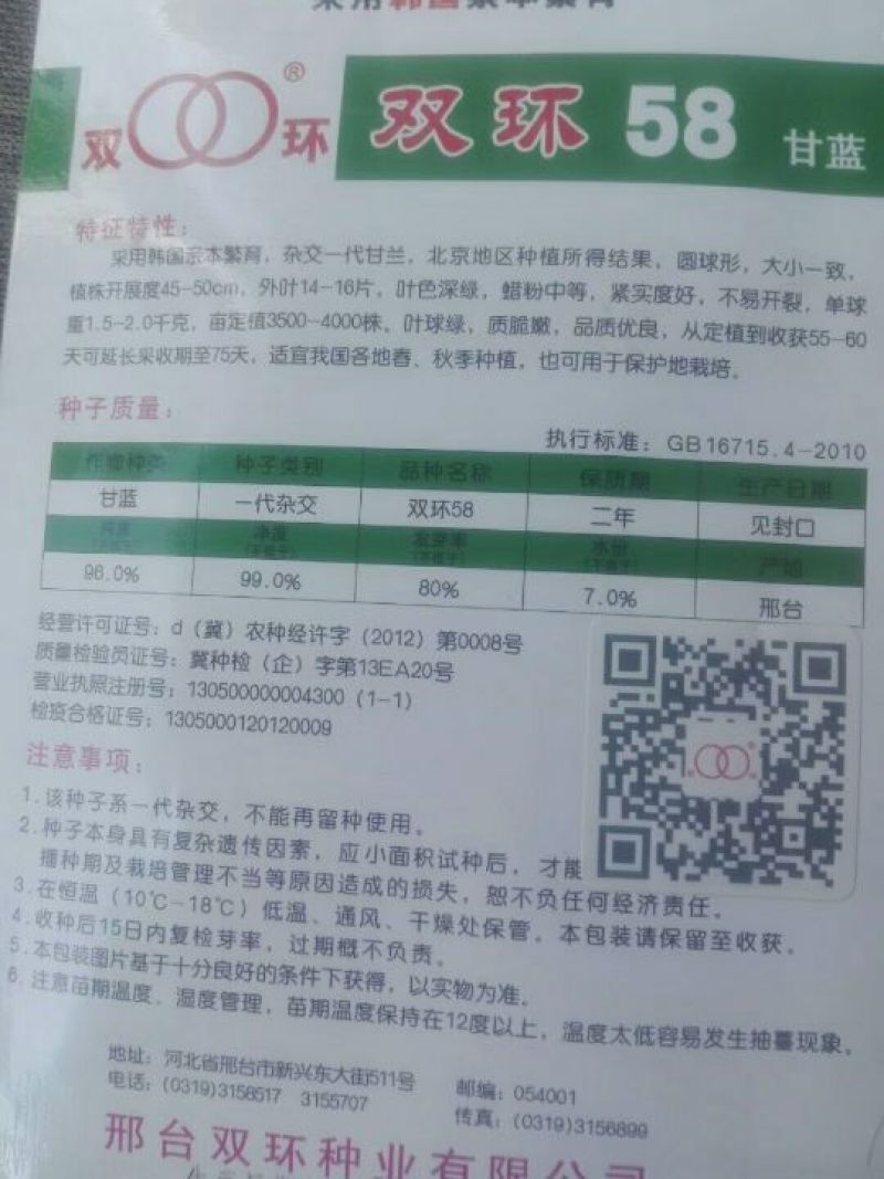 甘蓝种子