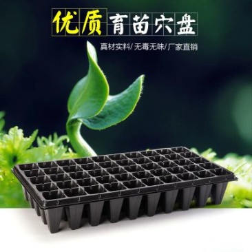 穴盘穴盘育苗盘批发50孔黑色营养钵加厚蔬菜种子塑料托盘种