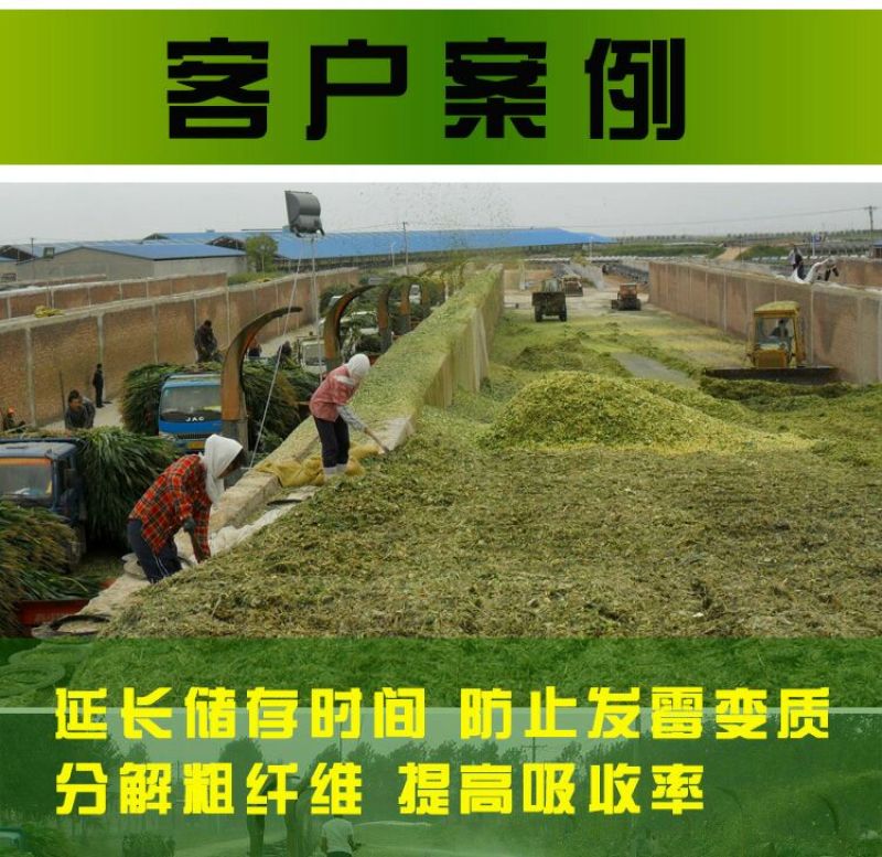 玉米秸秆发酵剂青储桔杆养牛黄贮发效剂发孝牧草养羊
