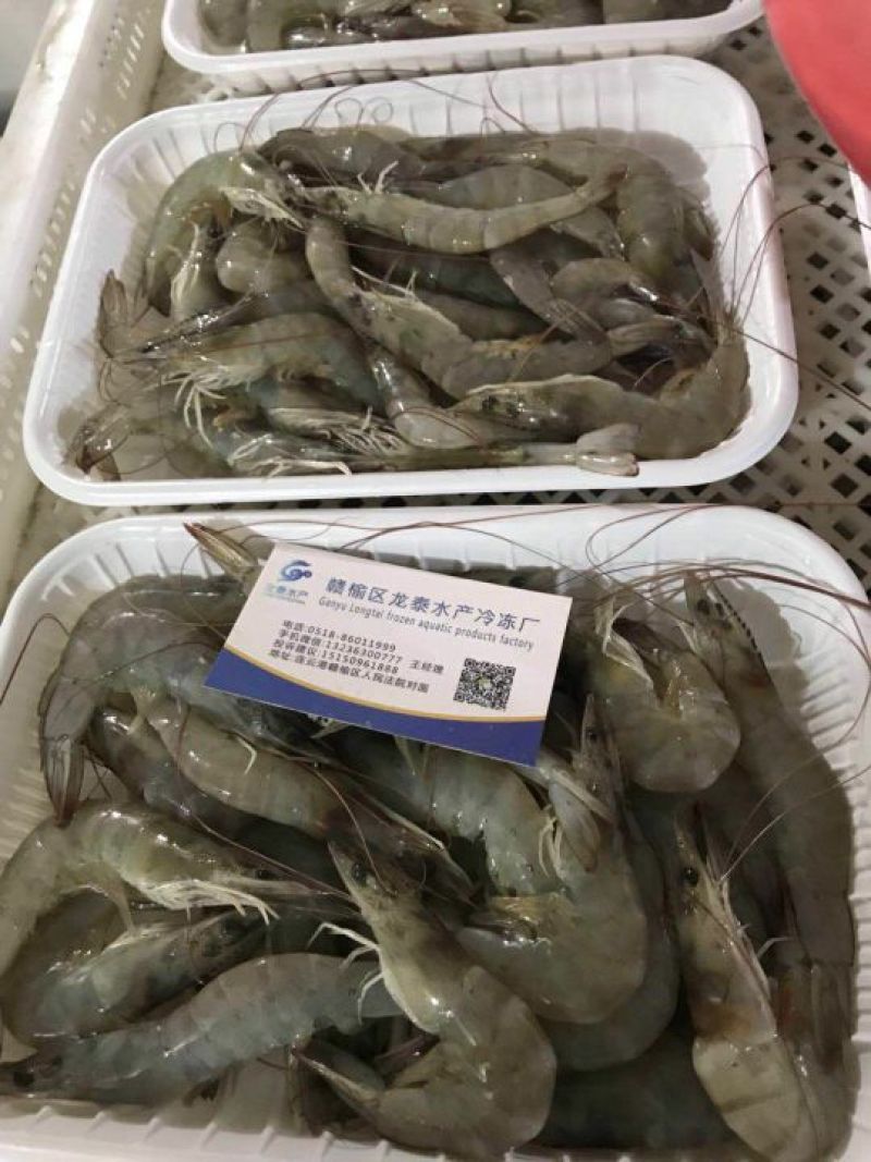 南美白对虾鲜冻南美白连云港南美虾一箱4盒4斤95