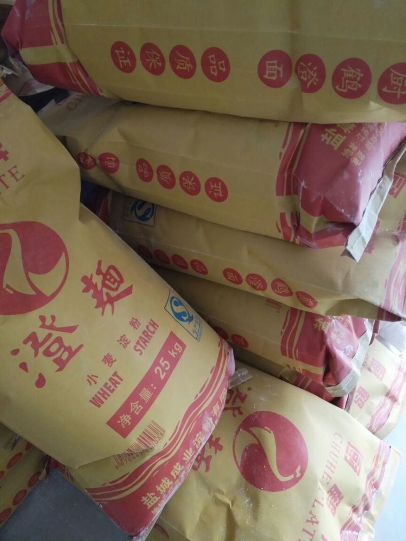 厨鹤牌25kg小麦淀粉纸袋厂家直销