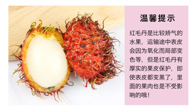 泰国红毛丹新鲜当季水果毛荔枝小孩孕妇佳品一件代发