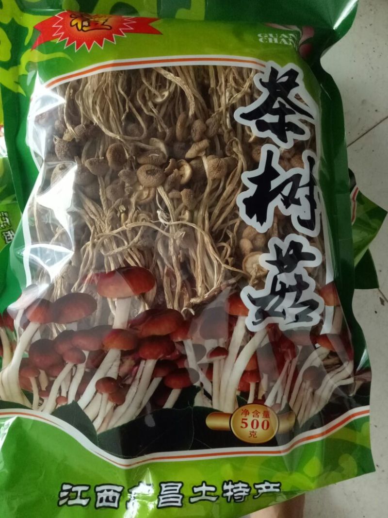 3号茶树菇500克，5公斤一箱