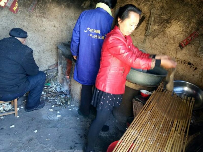 手工纯红薯粉皮，农家自制