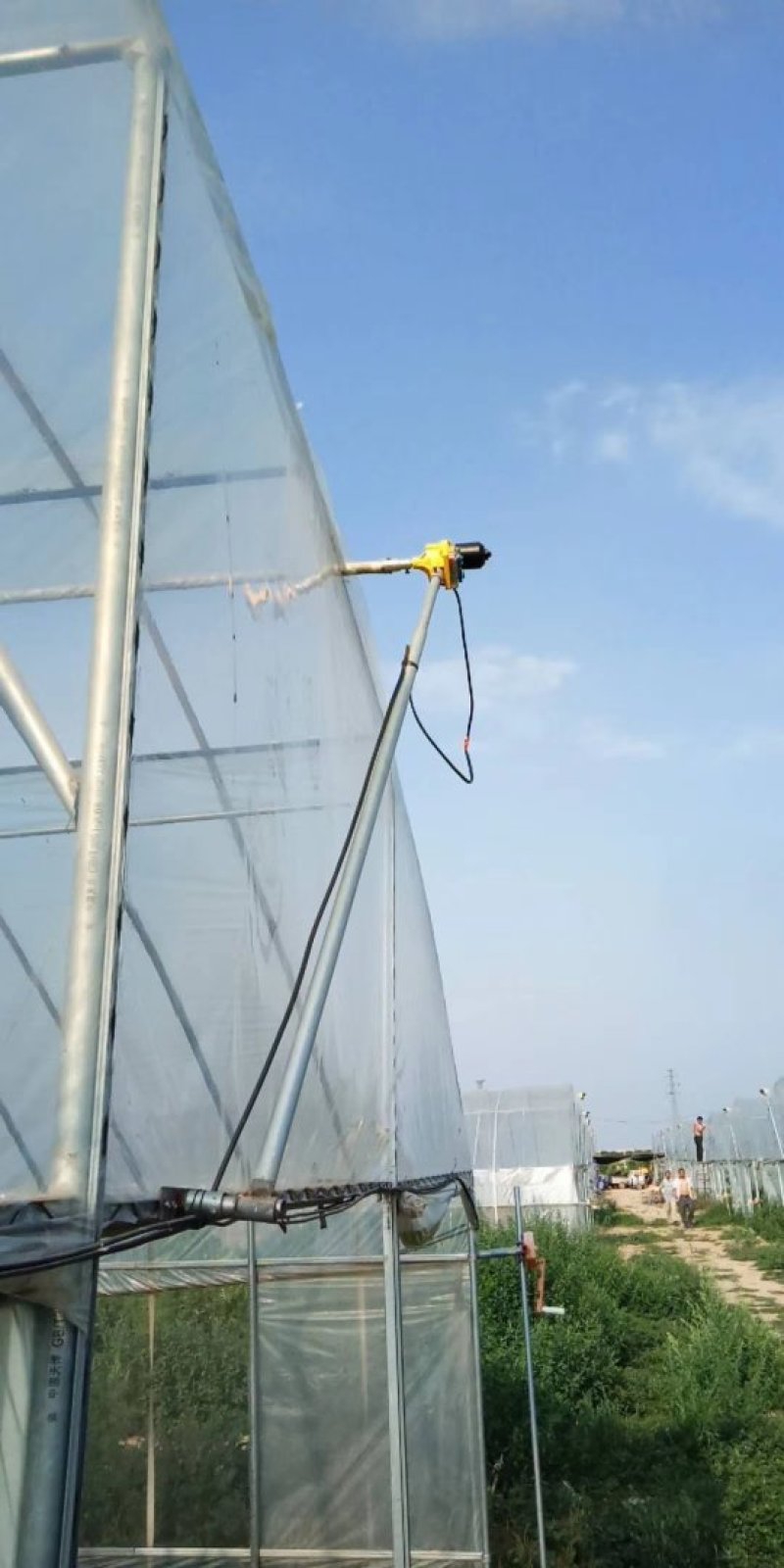 卷膜器电动100w卷膜长度120米大棚通风省时省工