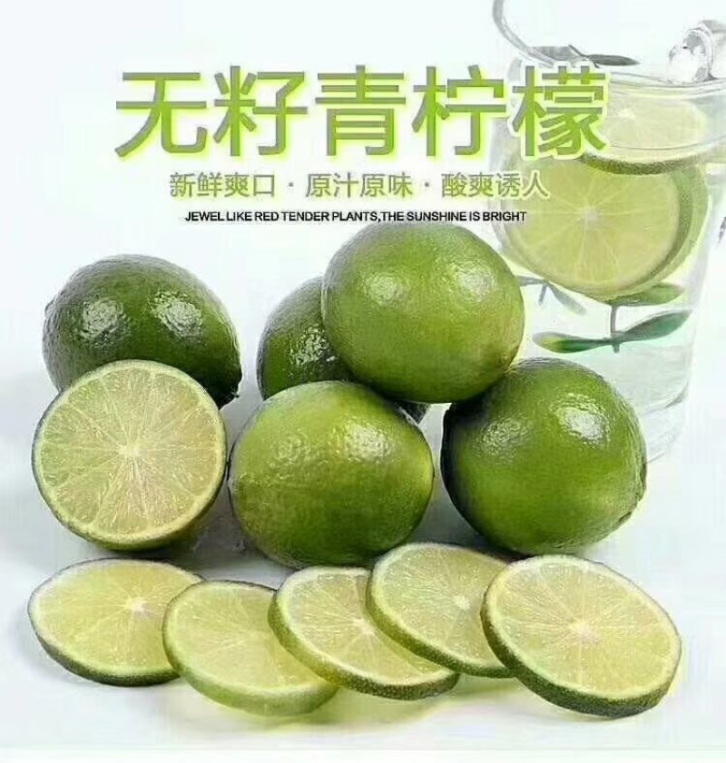 越南无籽青柠檬，无籽，皮簿，汁多，五斤一箱