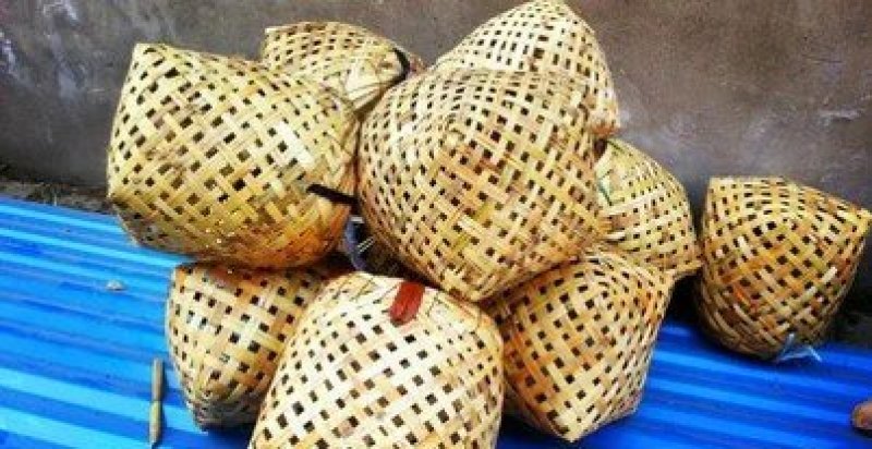 芦苇手工编织篓
