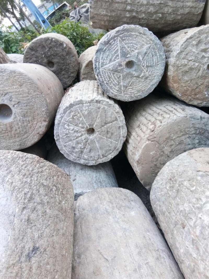 老石器，石槽，石滚，石缸，石片