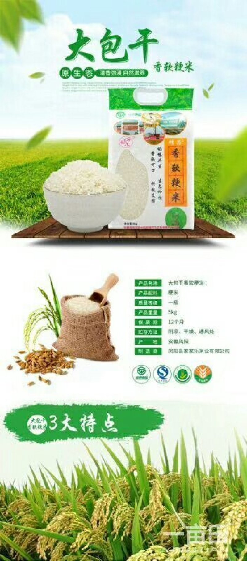 鸭稻鸭共生有机大米
