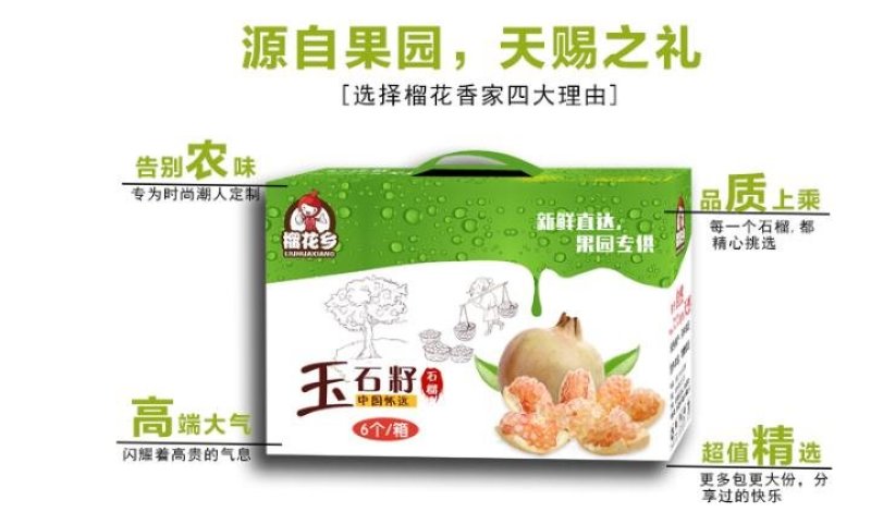 玉石籽礼盒精品2箱，8两左右单果12枚