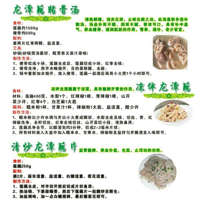 封开龙潭藕