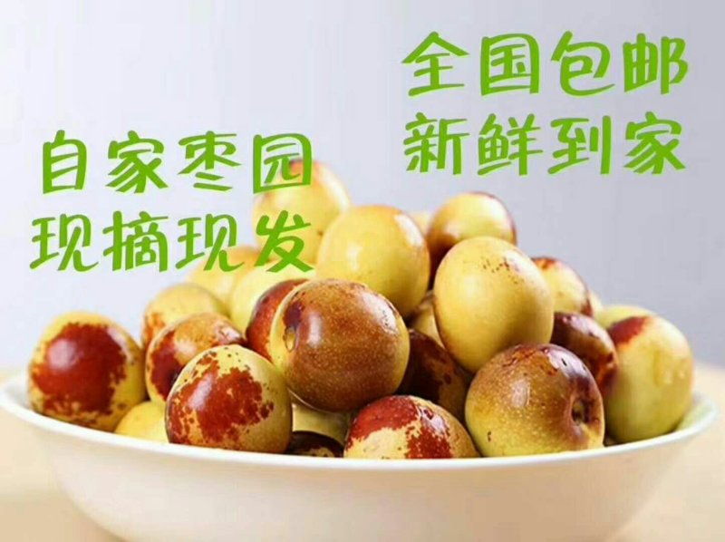 自己种植的冬枣，当天摘采，支持批发，零售