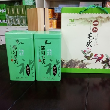 绿茶，都匀毛尖绿茶100克铁盒装，一级