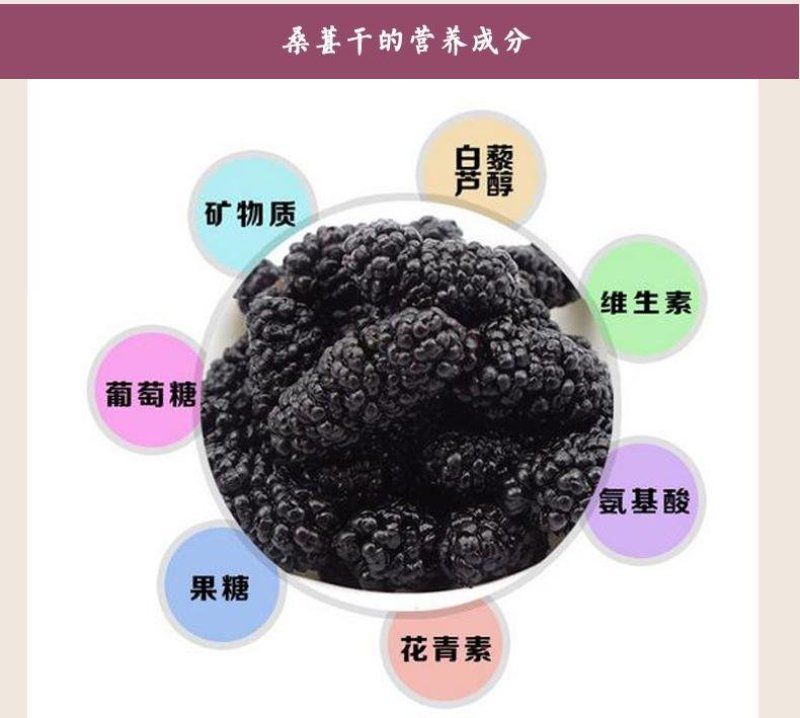 桑葚干食用四川干货口感好无泥沙2斤包邮量大从优