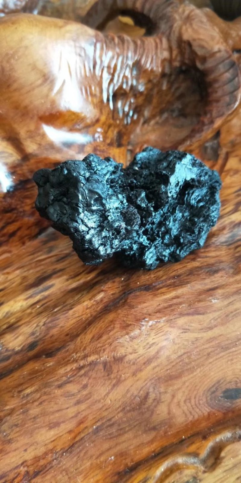 桦树茸俄罗斯稀有黑金结晶体桦树茸精品黑色油块状包邮