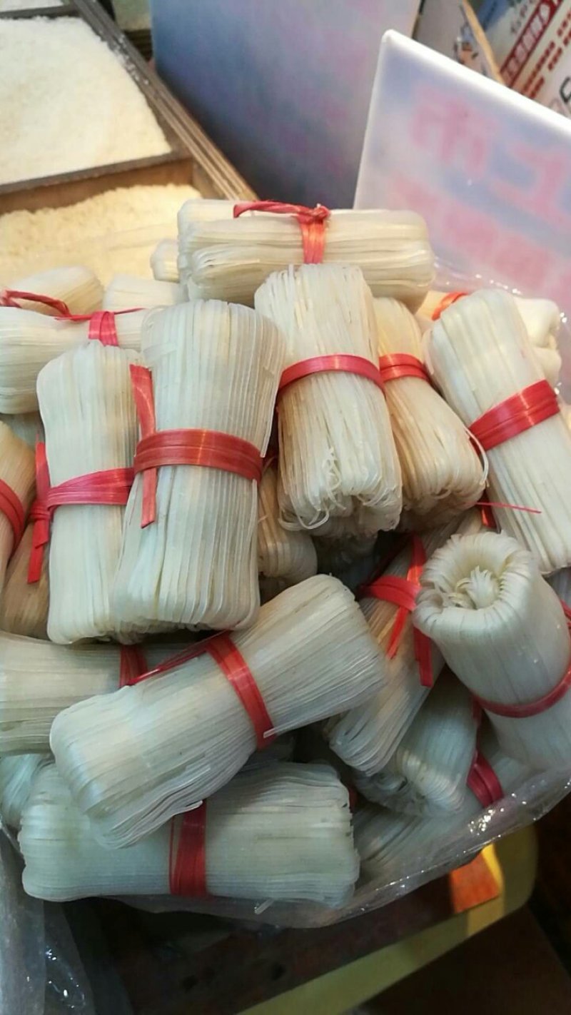 传统手工石磨米粉太阳晒干原色大米制作口