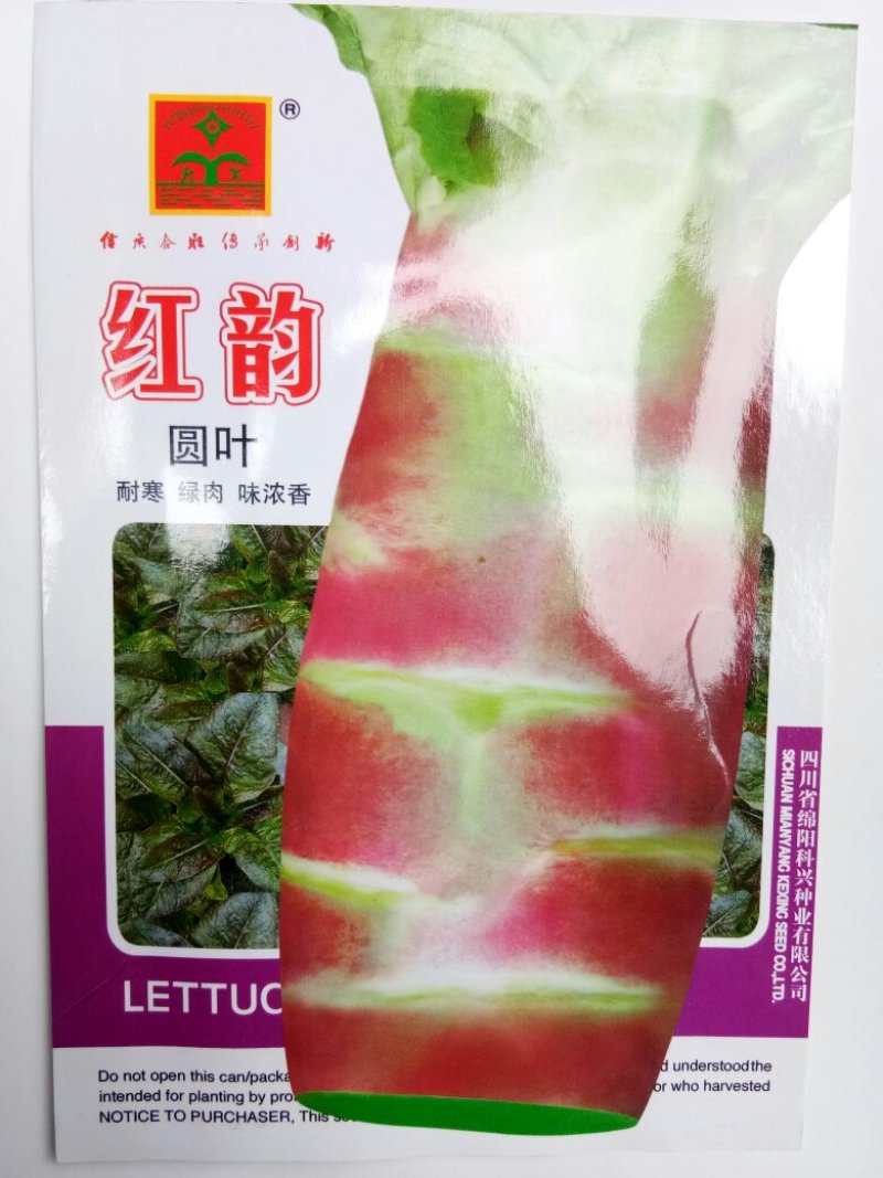 红圆叶莴笋种子（科兴红韵）