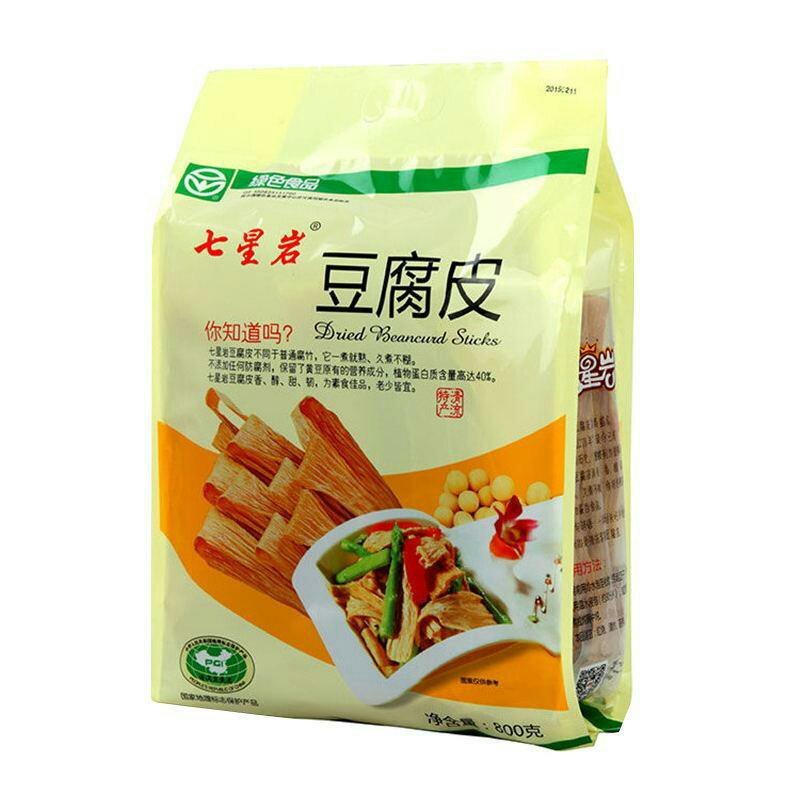 清流七星岩绿色豆腐皮800g袋装