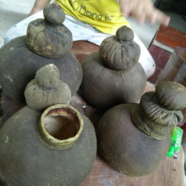 橘红茶叶壶纯手工制作