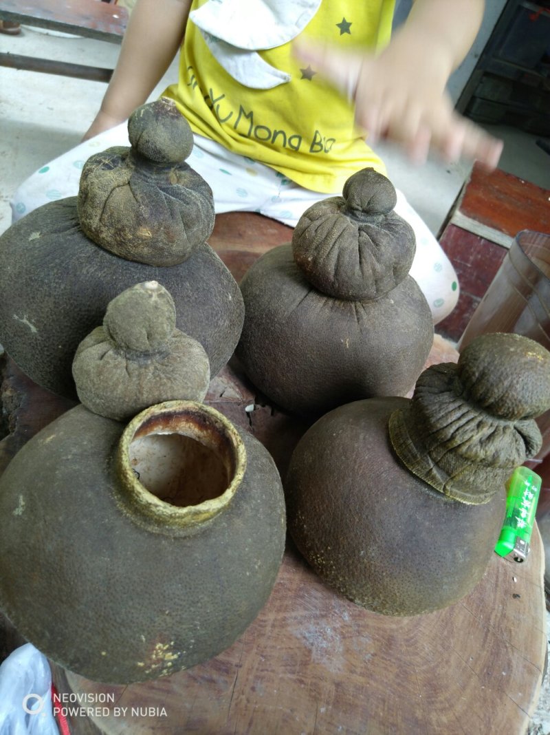 橘红茶叶壶纯手工制作