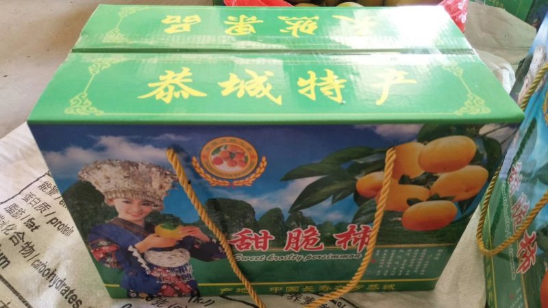 大量供应天然绿色水果脆柿，红柿，零售，批发，可代购