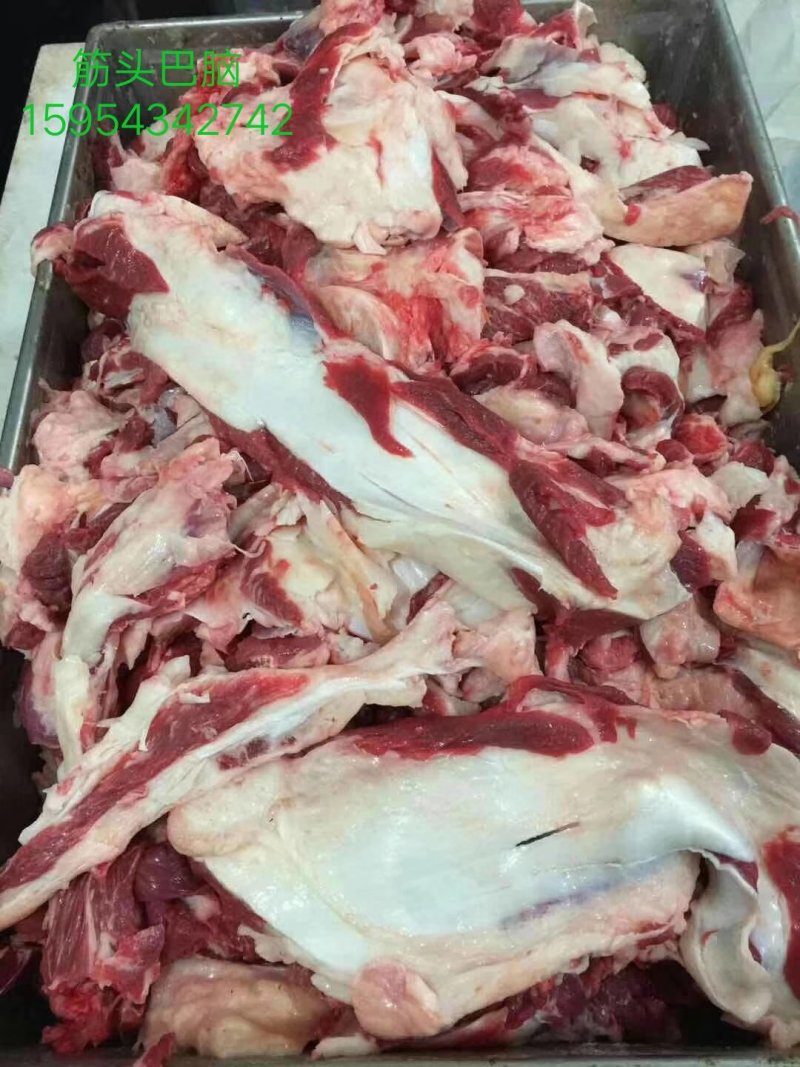 鲜冻生牛肉筋，五斤一卷，卤煮店适合产品，长期有货