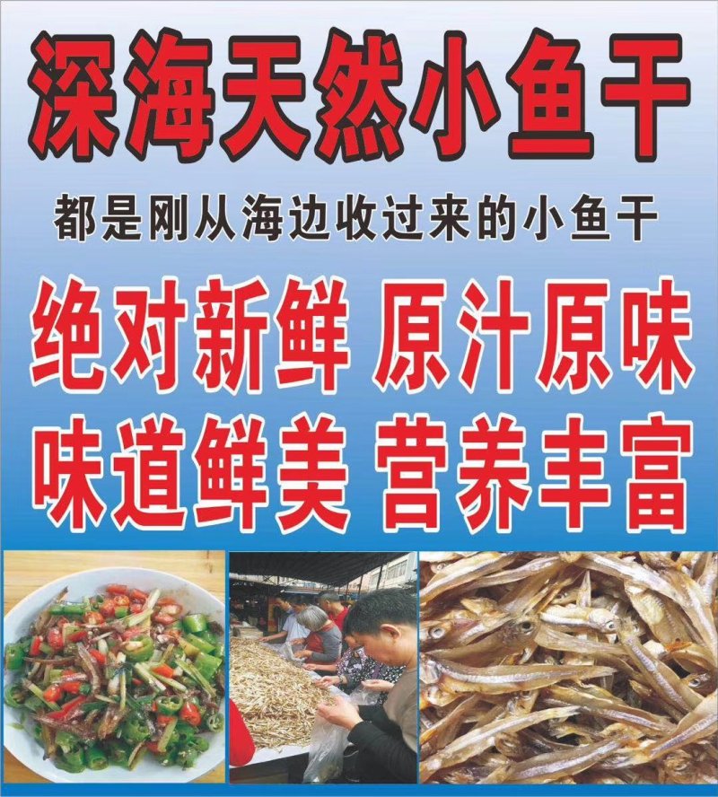 小鱼干餐条鱼深海天然小鱼干跑江湖小鱼仔