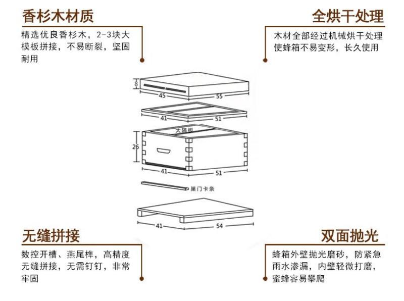 蜂箱〈包邮〉不带框巢