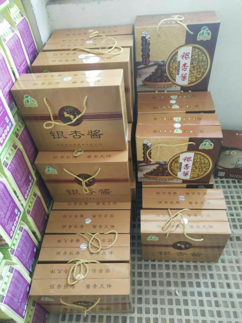 银杏果酱360克/瓶，4瓶/盒