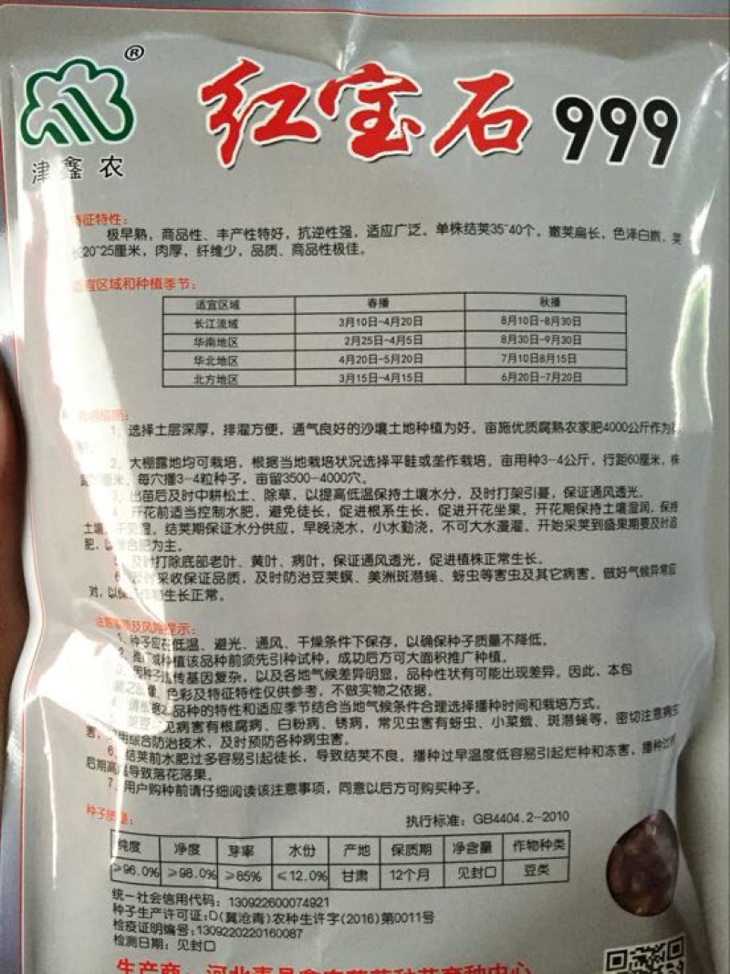 无筋豆种子