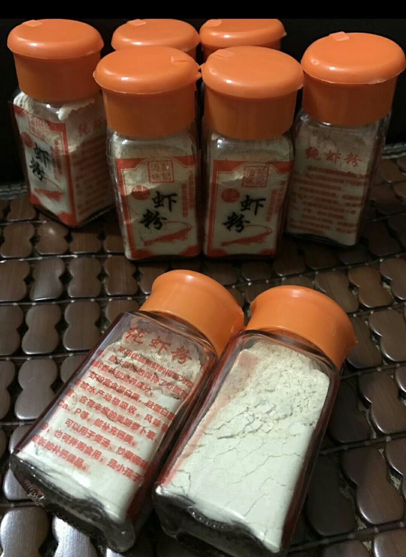 鲜虾制作纯虾粉4瓶64块包邮