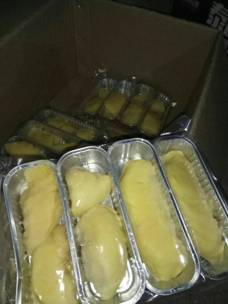 泰国树熟冷冻金枕头榴莲肉,带核榴莲肉，烘培原料
