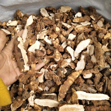 土茯苓干片粉质，白肉，口感甘甜，货源充足