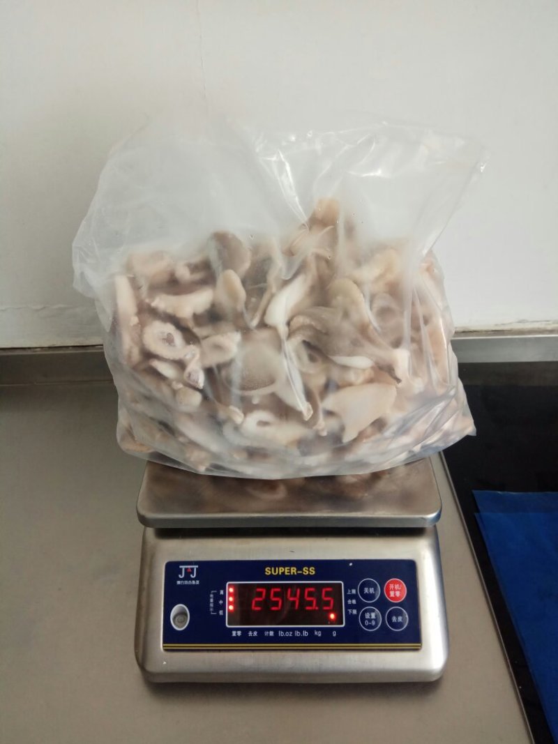 冷冻单冻小章鱼段，脆口八爪鱼、翻花小章鱼