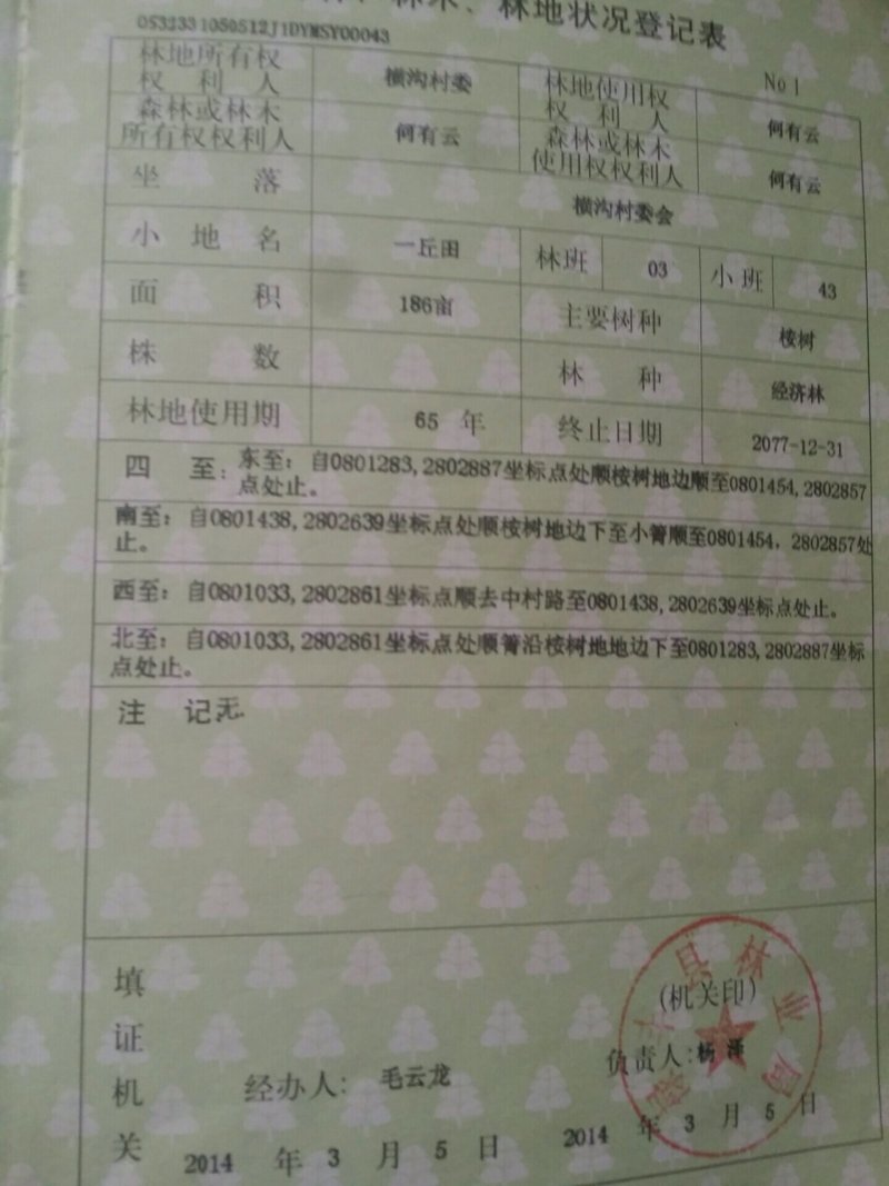 林地186亩