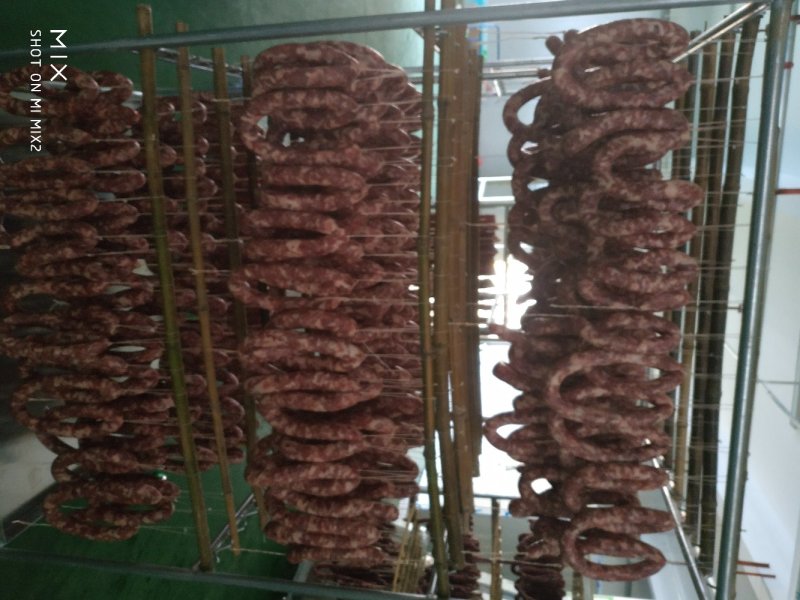 安徽咸香肠，麻辣香肠，