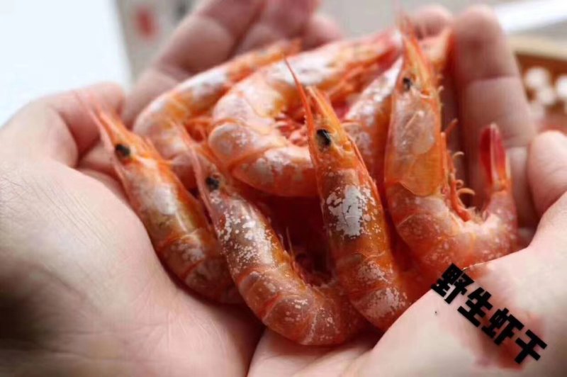 野生滑皮虾干