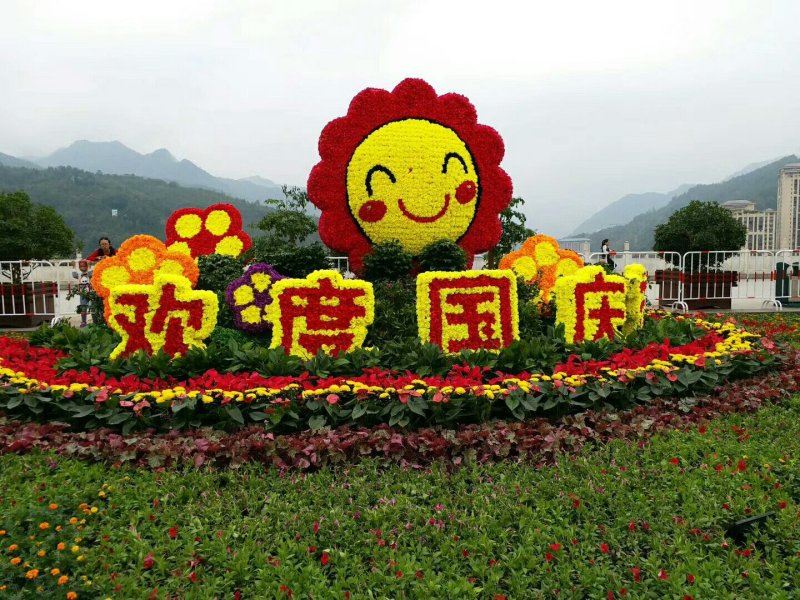 花海造型，五色草造型，假草皮造型，人物造型，动物造型制作