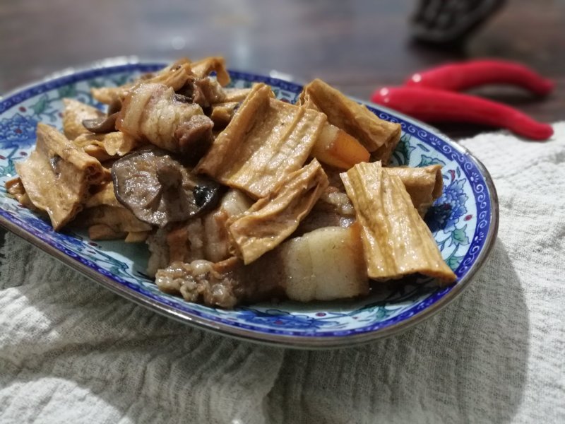 黄豆腐竹批发手工无添加防腐素食清流豆腐皮客家腐竹厂家